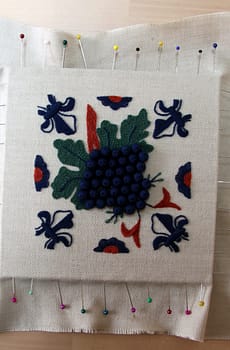 PDF-Vorlage Montieren fertige Stickereien