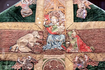 Cologne - Chasuble cross Inv. Nr. 118 Dommuseum Frankfurt, with the Adoration of the Magi.