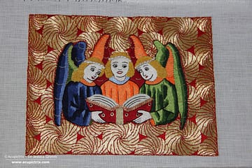 Embroidered Recreation - Orphrey Panel "Angel Choir"
