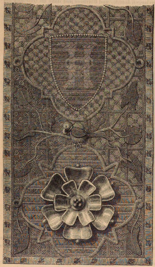 Cappa leonis - idealised 19th century drawing of the needlelace
