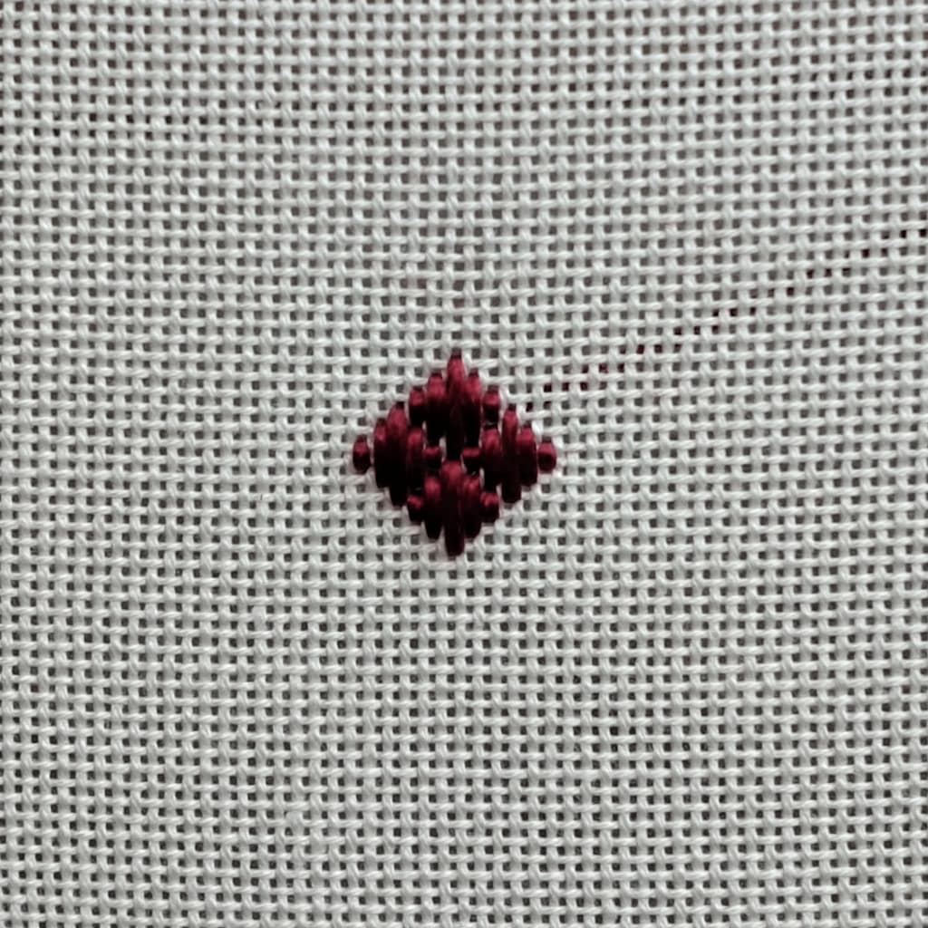 Medieval Embroidery Pattern - colourful geometric pattern