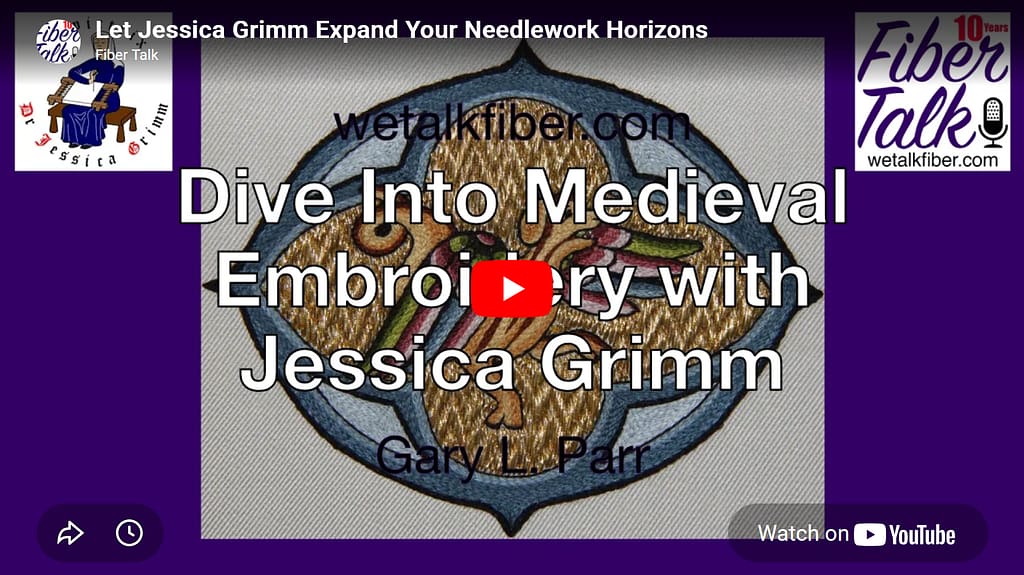 Embroidery Courses - FiberTalk podcast with Jessica Grimm