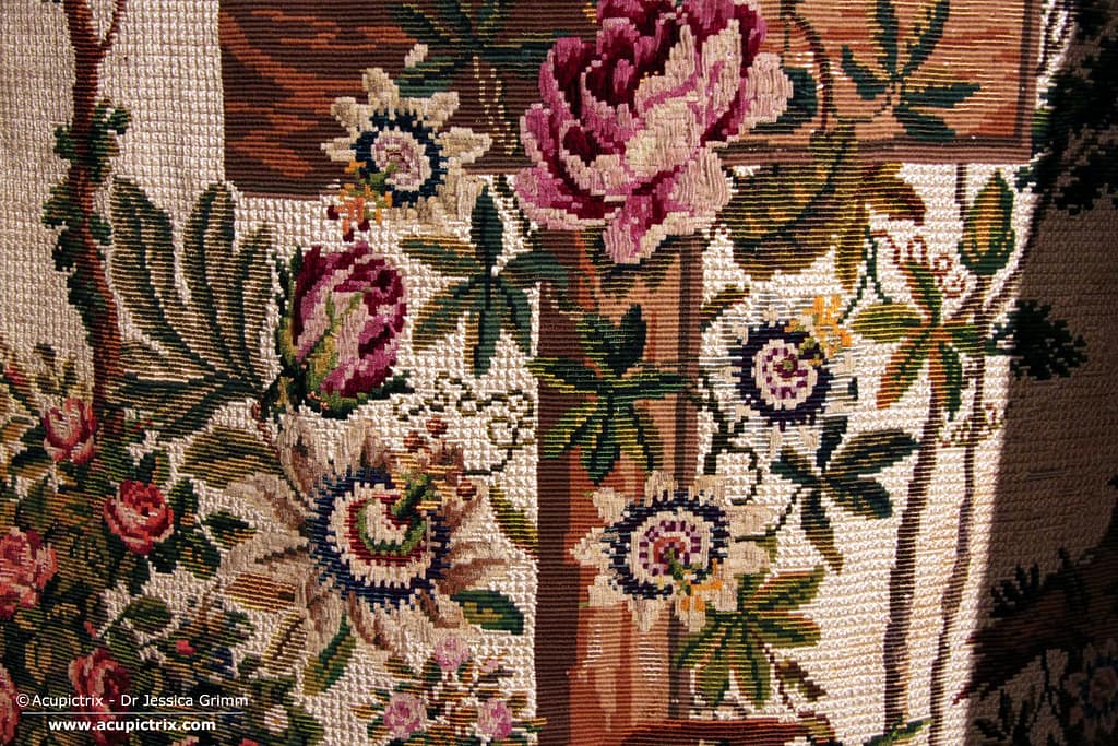 Needlepoint vestments - Needlepoint Chasuble, middle of the 19th century, Lithuania, BPM BT-120, Church Heritage Museum Vilnius.