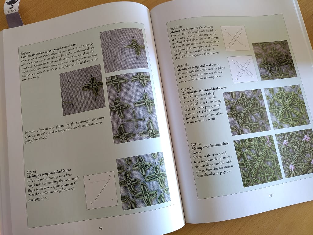 MS.8932 - the step by step instructions for one of the dimenional stitches.