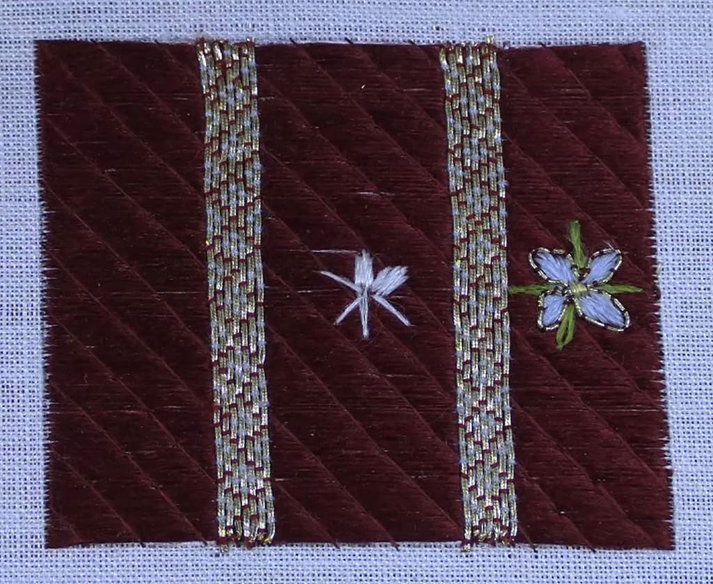 Goldwork embroidery Tutorial - Fancy Floral Blanket