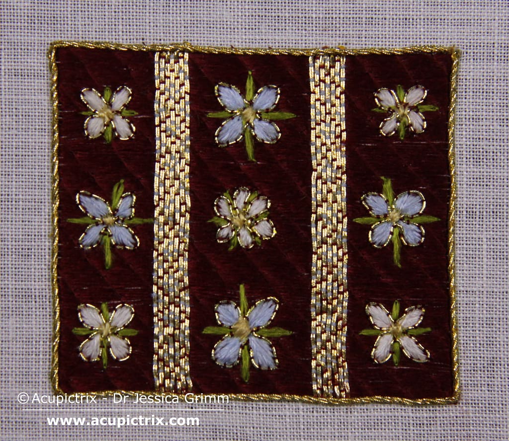 Goldwork embroidery Tutorial - Fancy Floral Blanket
