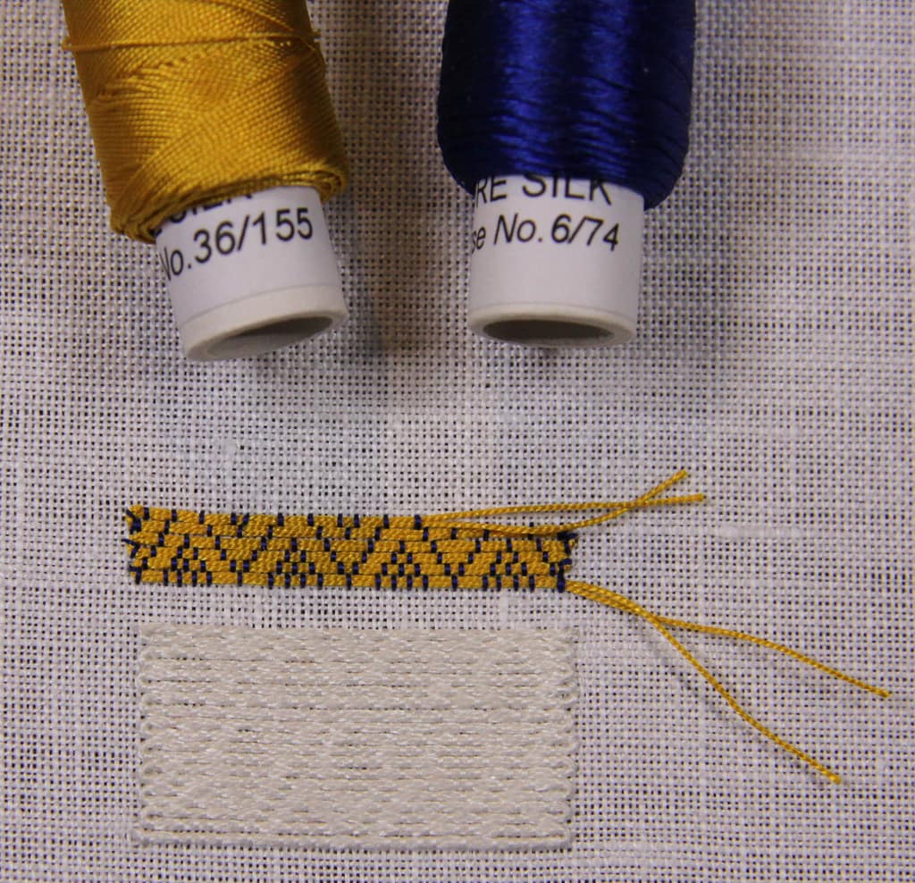 Embroidery tutorial sample