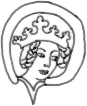 Embroidery Tutorial - pattern drawing of female head
