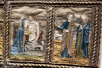 Opus florentinum - Orphrey fragment, Musée de Cluny, Cl. 12377