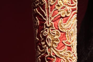 Imperial Regalia - the blue dalmatic in a display case