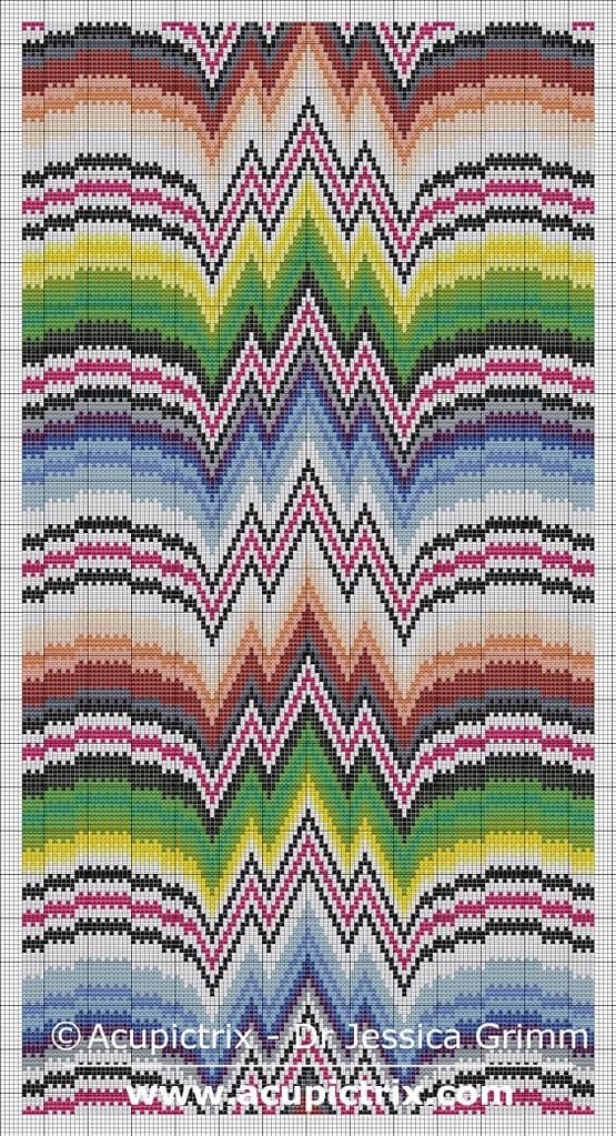 Needlepoint vestments - Bargello pattern