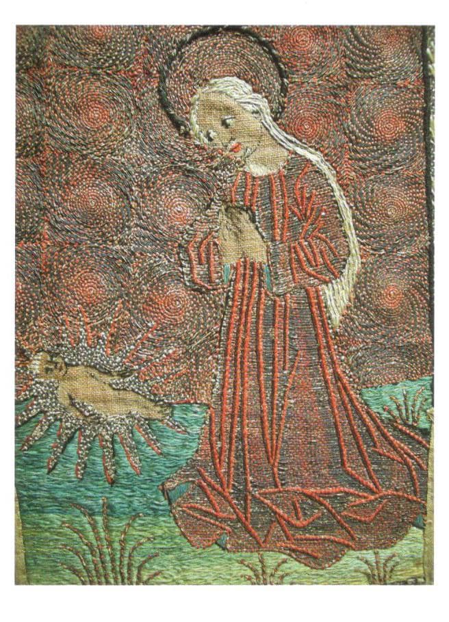 Nativity - embroidered nativity scene