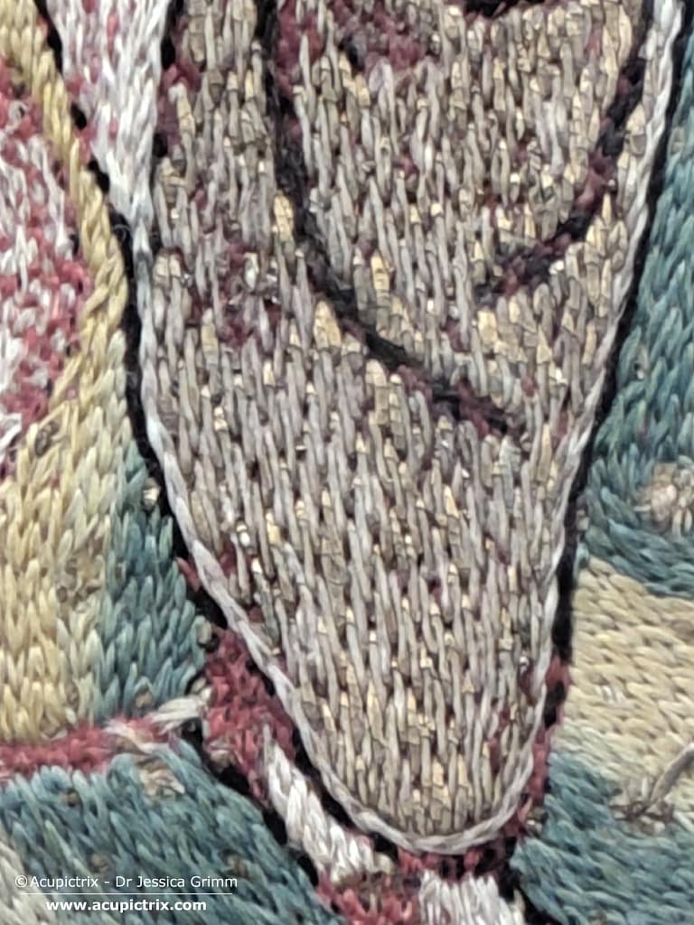 Opus anglicanum - an example of underside couching.